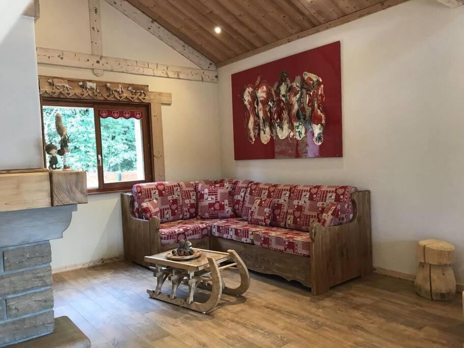 Chalet Spa Le Diamant Nathalie Mn La Rouge La Bresse Exterior photo