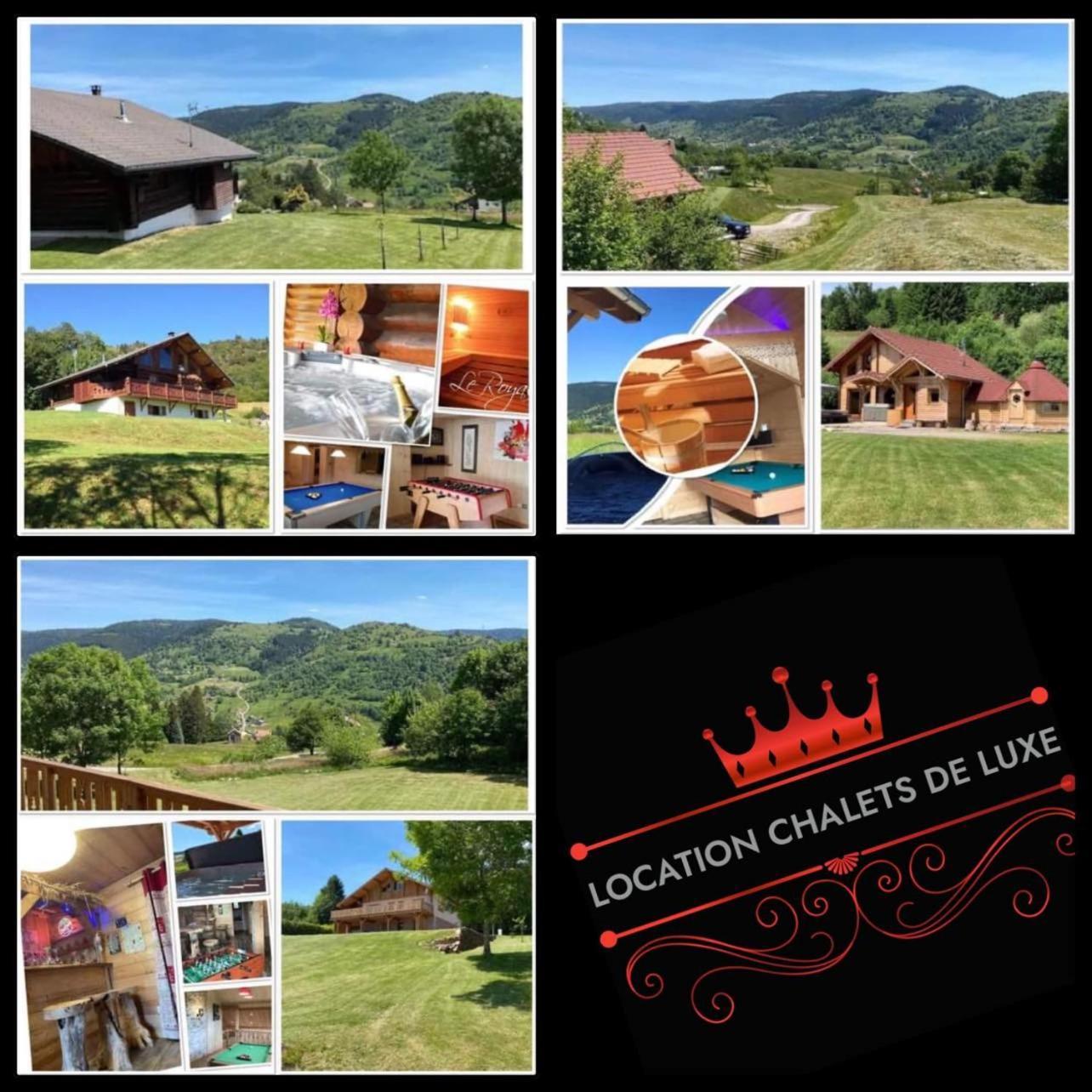 Chalet Spa Le Diamant Nathalie Mn La Rouge La Bresse Exterior photo